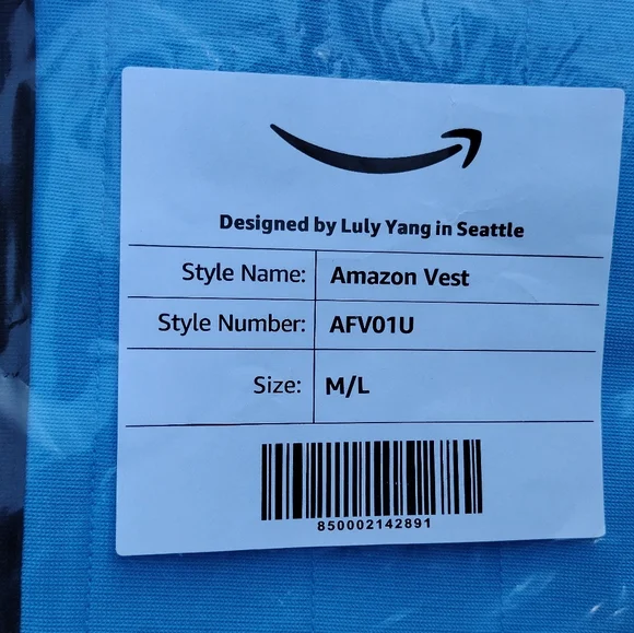 Amazon Flex DSP Unisex Delivery Driver Safety Reflective Full Zip Vest Size M/L - Picture 3 of 4